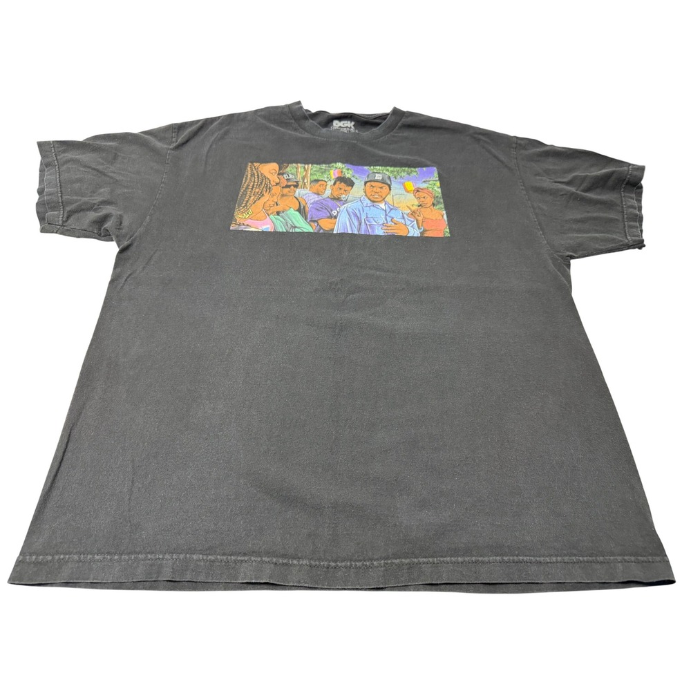 DGK Men Black Friday Ice Cube Graphic T-Shirt 2XL Streetwear Skate Tee